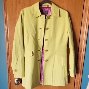 Ann Taylor Women's Yellow  Green Coat